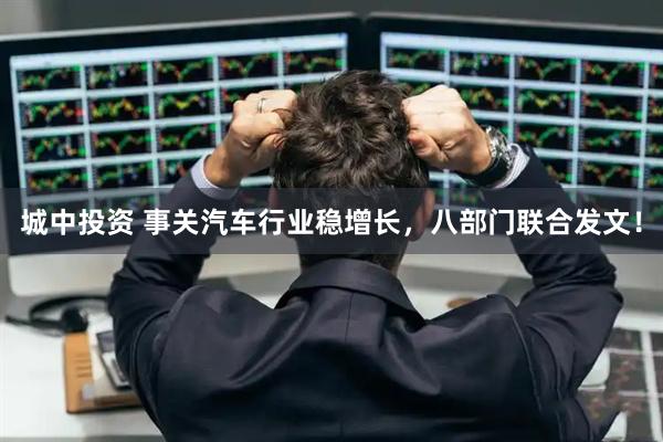城中投资 事关汽车行业稳增长，八部门联合发文！