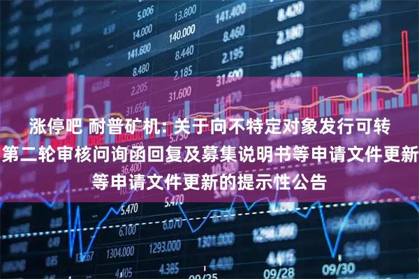 涨停吧 耐普矿机: 关于向不特定对象发行可转换公司债券的第二轮审核问询函回复及募集说明书等申请文件更新的提示性公告