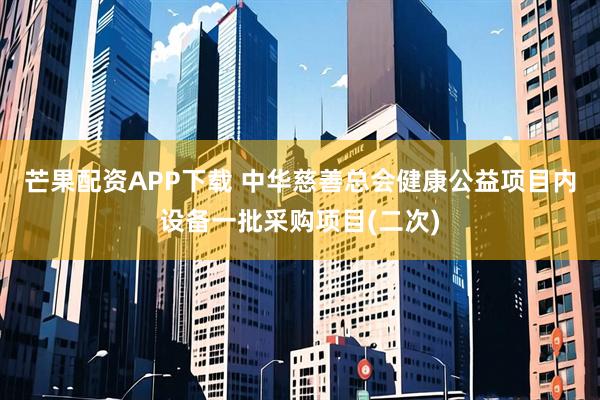 芒果配资APP下载 中华慈善总会健康公益项目内设备一批采购项目(二次)