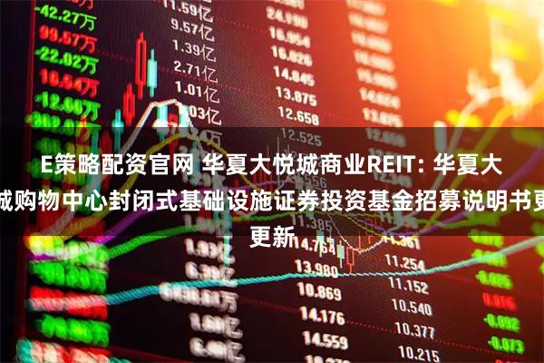 E策略配资官网 华夏大悦城商业REIT: 华夏大悦城购物中心封闭式基础设施证券投资基金招募说明书更新